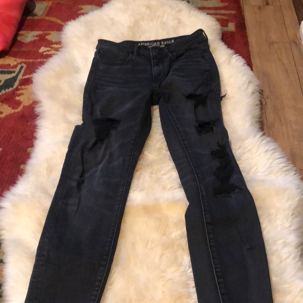 Black American Eagle ripped jeans size 2